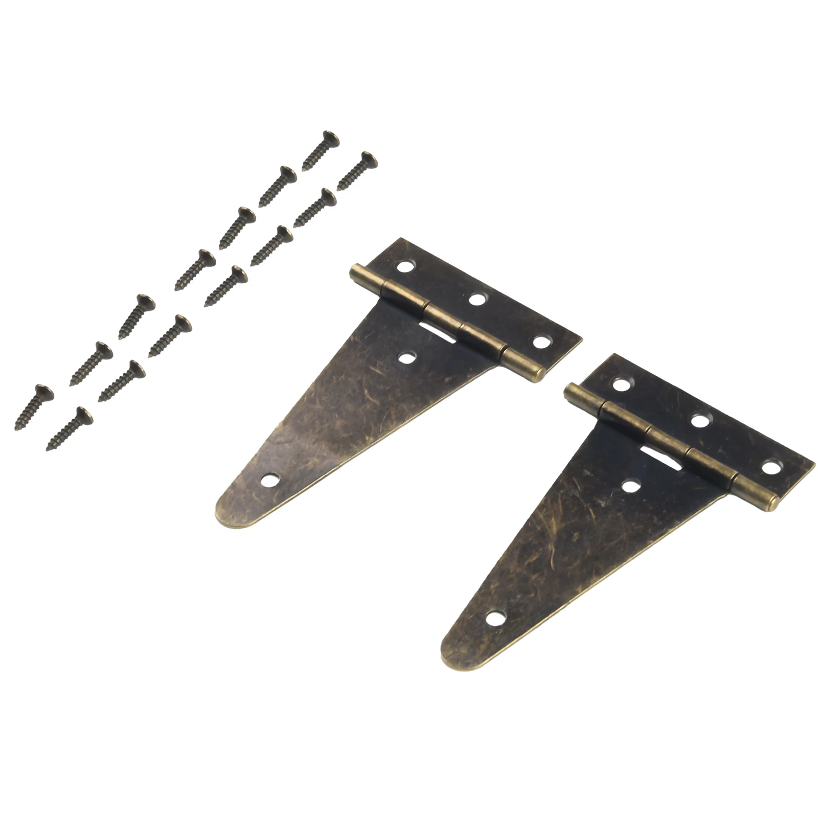 2 stücke Heavy Duty Bronze Flache T Scharnier Mit Schrauben Für Scheune Tore Holz Box Schrank Tür Scharnier Haushalts Hardware Zubehör