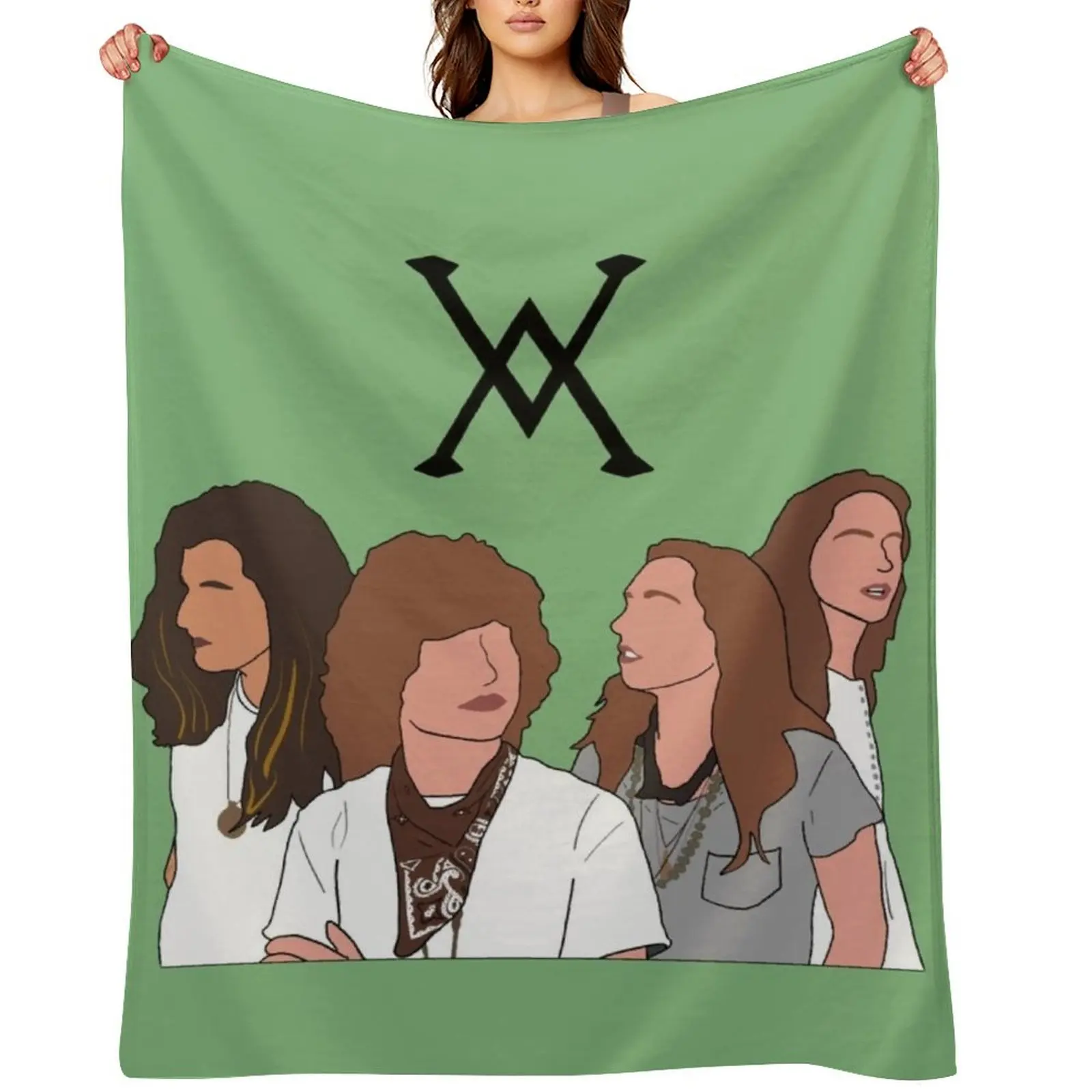 

Greta Van Fleet Throw Blanket warm winter Luxury Throw For Decorative Sofa Kid'S Blankets