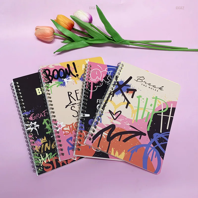 New Creative Graffiti Art Loop Notebook A5 Student Notebook Portable High Beauty Notebook