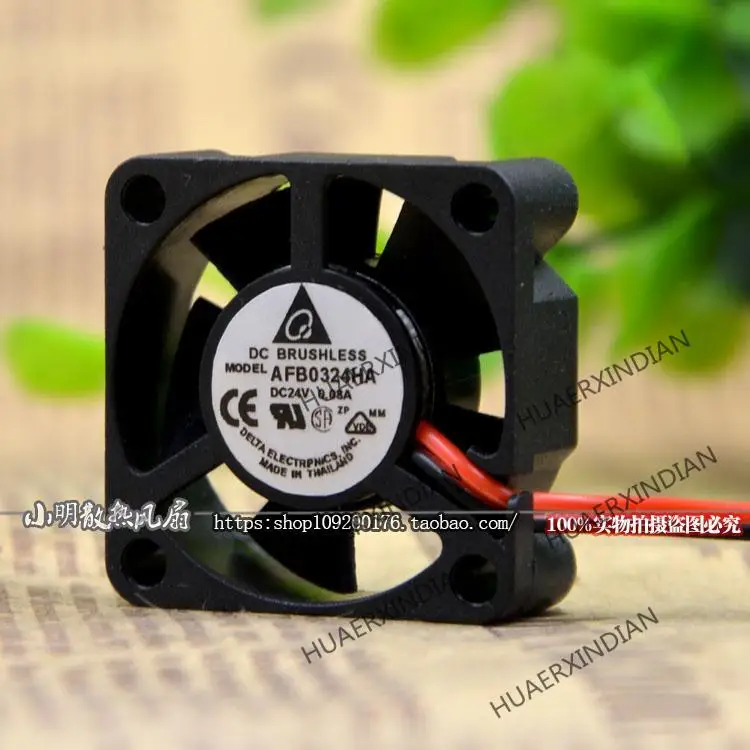 جديد AFB0324HA 3 سنتيمتر 3010 24V 0.08A 2 التبريد مروحة الجمعية عدة