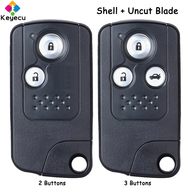 KEYECU Smart Remote Key Shell Case With 2 3 Buttons Fob for Honda Accord 8th CR-V Civic 2008 2009 2010 2011 2012 2013 2014 2015