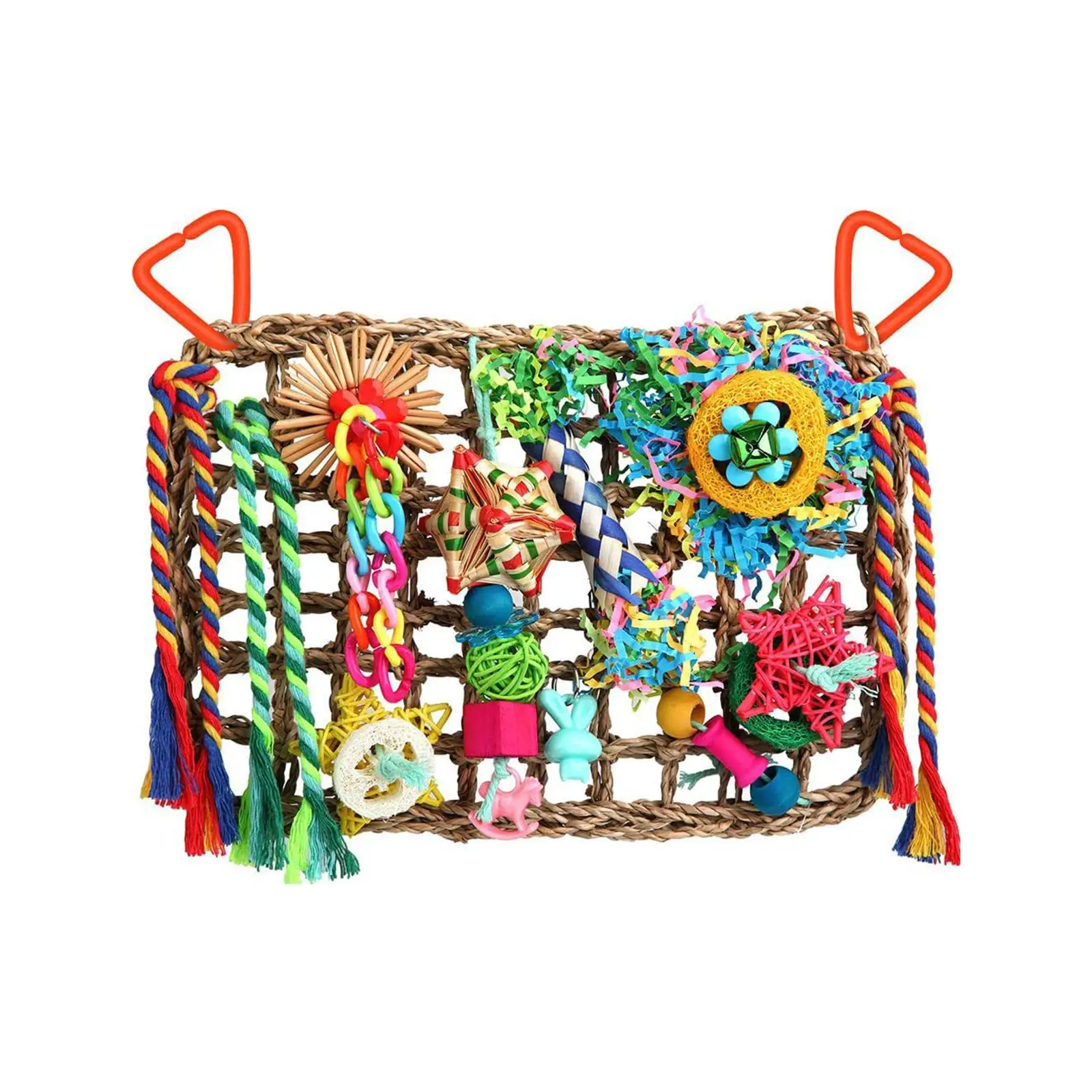 

Игрушка-стена для птиц, 7x11 дюймов, для лазания, для неразлучников, макак, стиль А