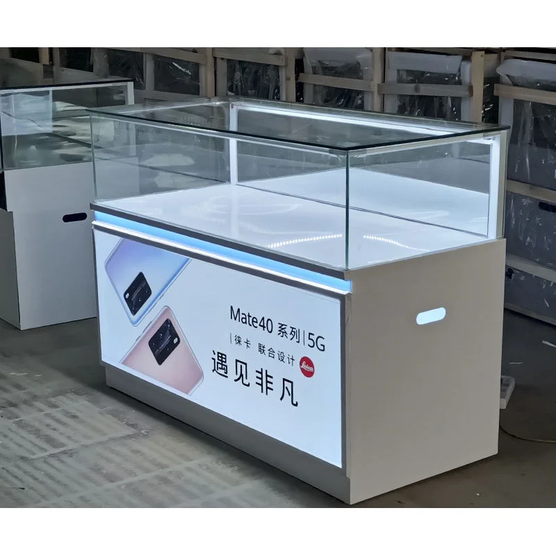 Custom, Metalen Telefoon Vitrine Kast Camera Display Showcase Afsluitbare Mobiele Telefoon Teller Voor Mobiele Telefoon Winkel