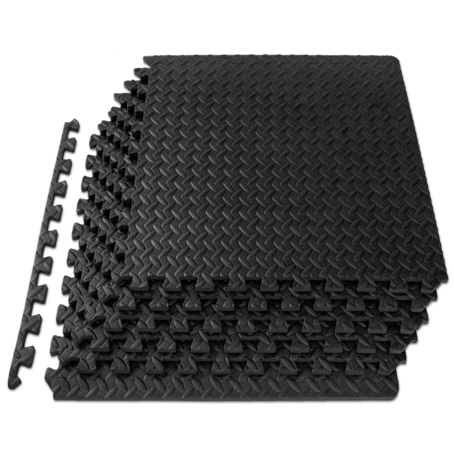 Premium Interlocking Foam Floor Mats - Gym & Exercise Slip-Resistant, High-Density, Durable, Absorbent Easy Install Multip