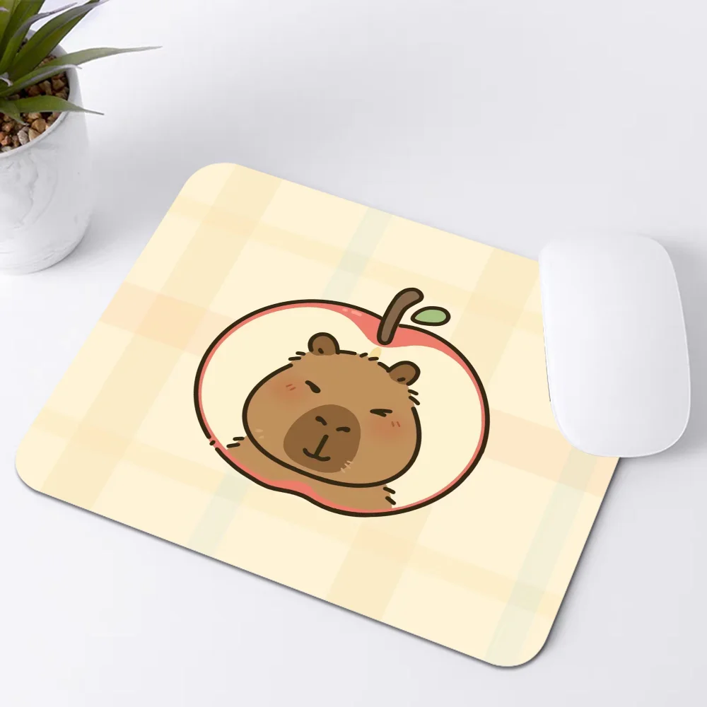CUTE Capybara Mousepad Small Office Computer Desk Mat Table Keyboard Big Mouse Pad Laptop Cushion Non-slip Deskpad Home Decor