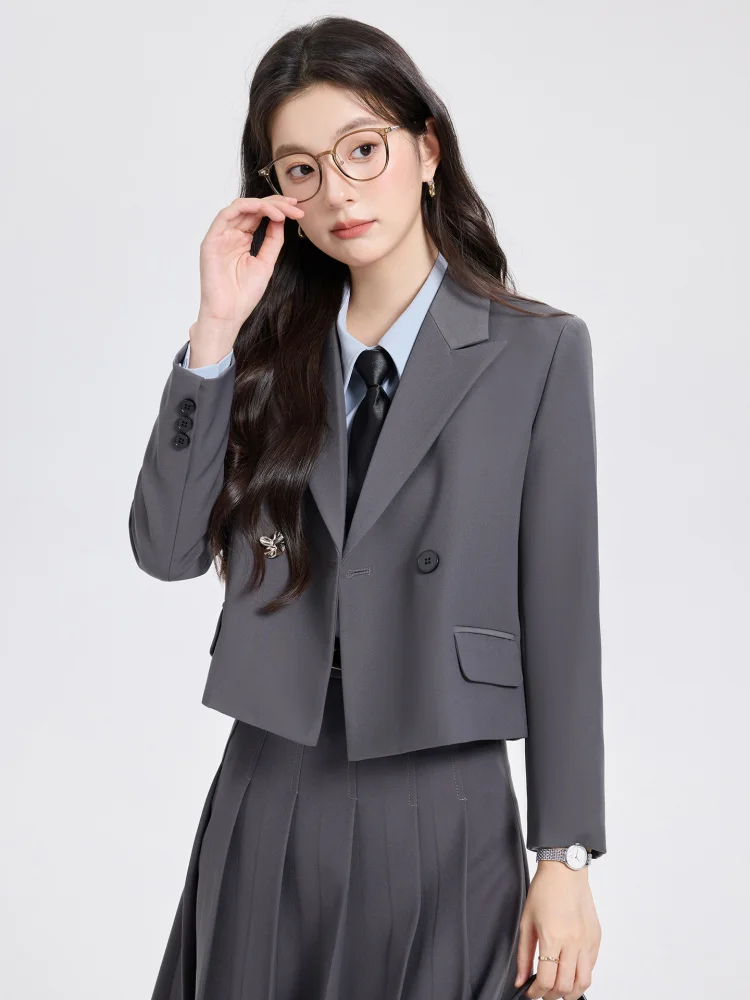 Formal attire for women, college student interview outfit, light business attire, commuter suit for petite women9115