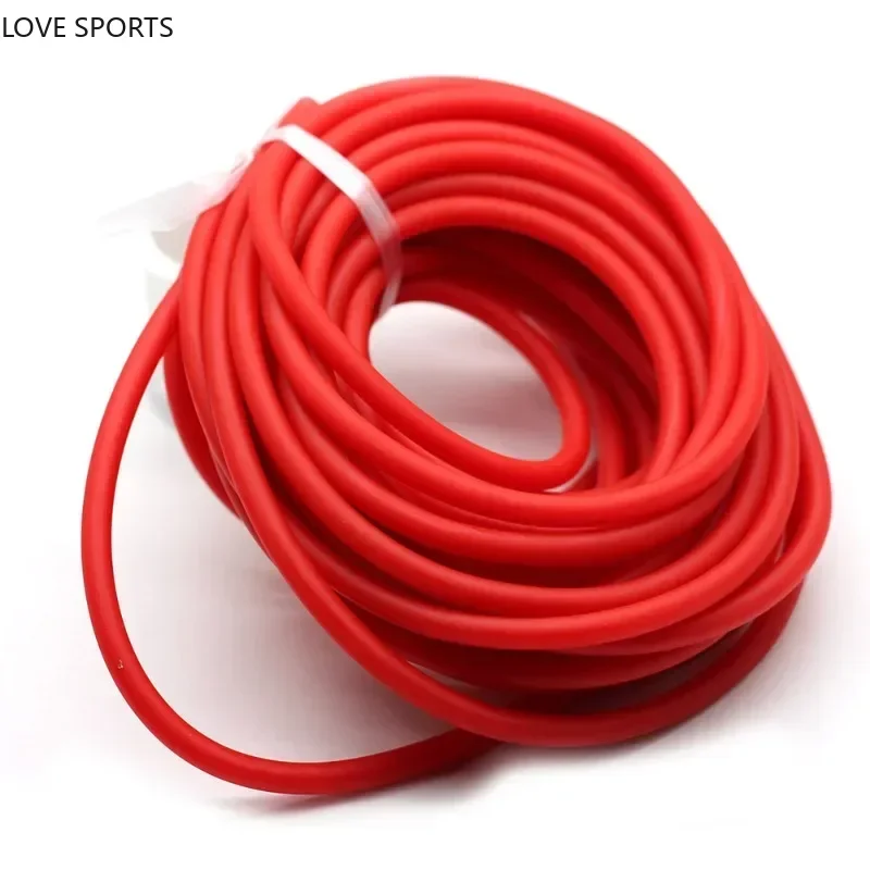 

5M-10M Industrial Latex Tube Diameter 12mm Rubber Band Fitness Rubber Rope Bodybuilding Latex Tube For Women Men Gift Red Color