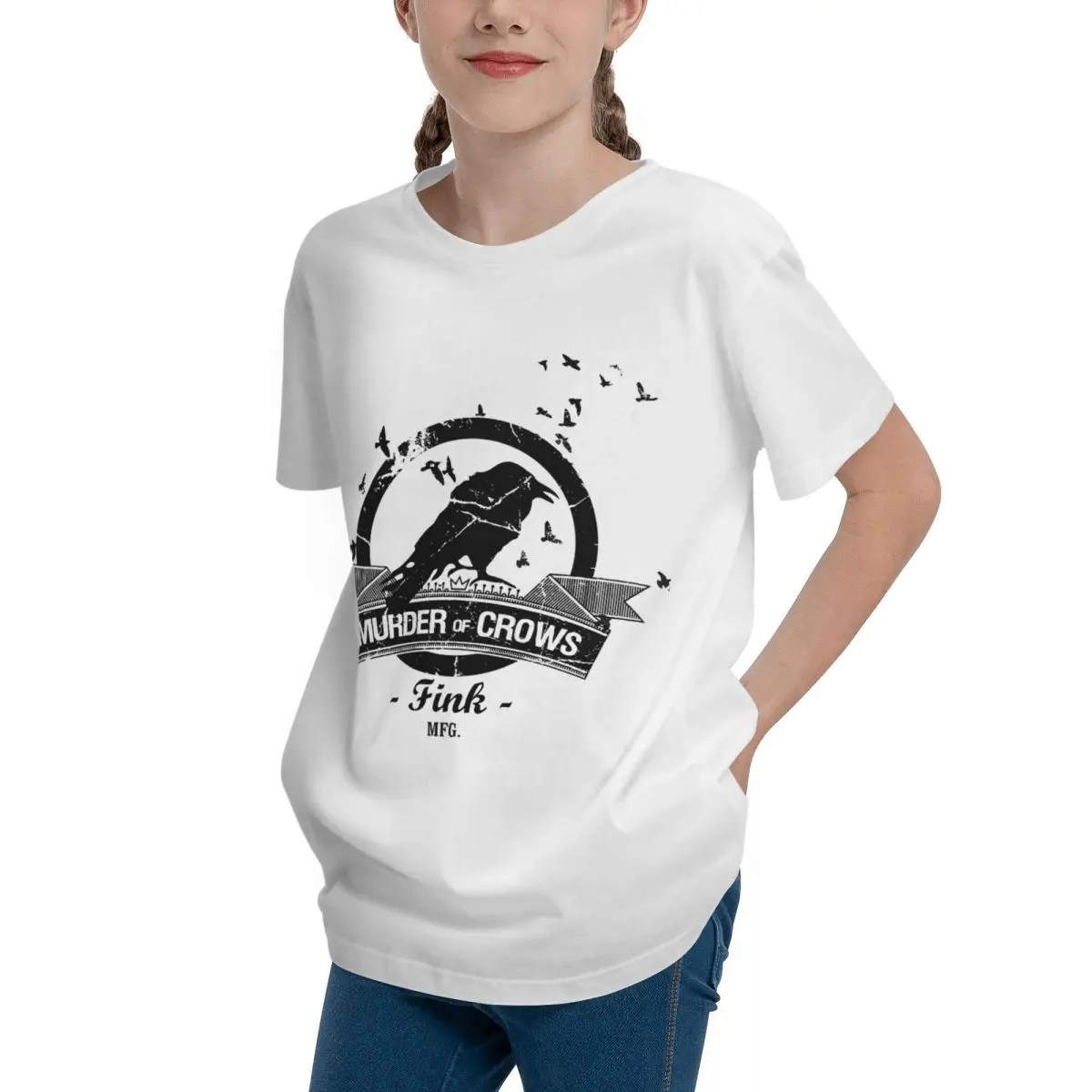 Camiseta de cuello redondo Bioshock Infinite Murder Of Crows Vigor para adolescentes, de manga corta Camiseta básica, camiseta Hipster de alta calidad, broma de ocio