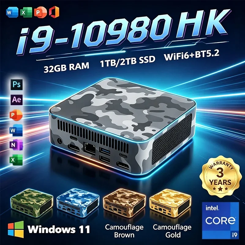 Intel MINI PC Intel Core i9 10980HK Windows 11 Pro 32GB RAM 1TB 2TB SSD WIFI 6 BT5.2 4K HD Mini Gaming Office Study Pc Hot Sale - Aliexpress Deal