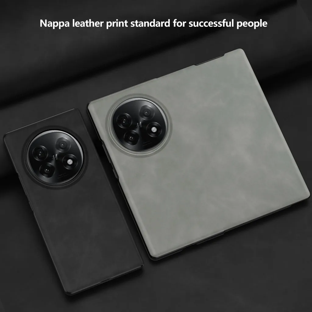 Phone Case For OPPO Find N5 FindN5 5G Luxury Nappa Leather Flip Kickstand Protector Cover With S Pen