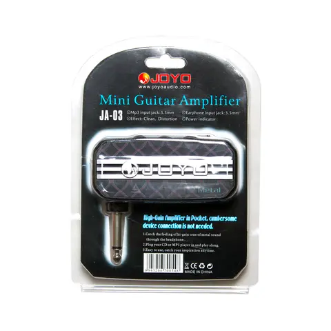 JOYO JA-03 Mini Gitarrförstärkare i fickformat med 6 kraftfulla ljudeffekter, metall och bly, Engelska kanalen och superbly, rördrift och akustisk gitarr 8 best sales rörförstärkare gitarr - №8
