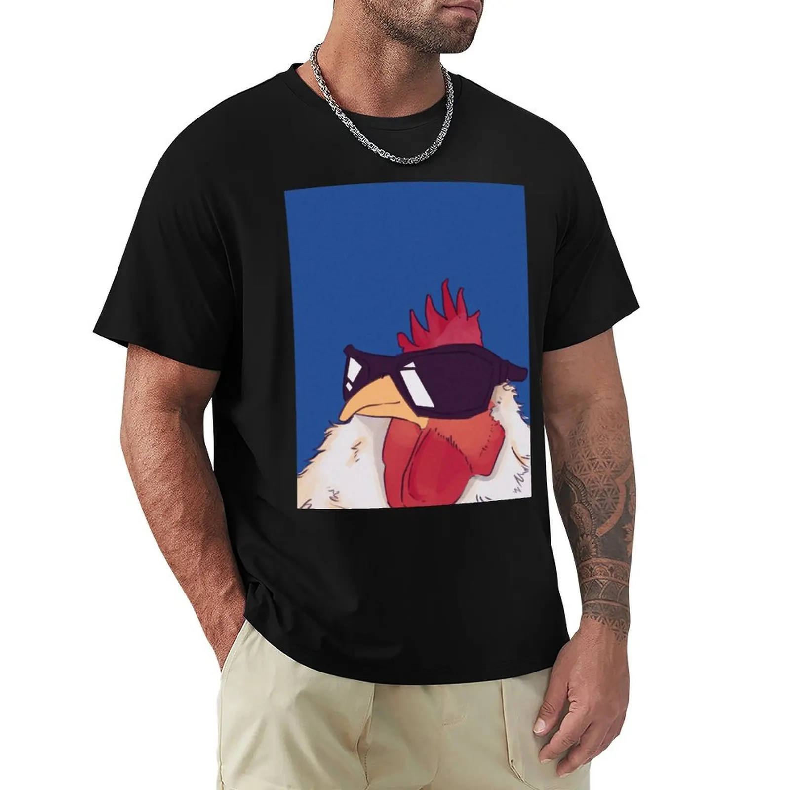 

funny cool rooster T-Shirt graphics custom shirt mens shirts graphic tee