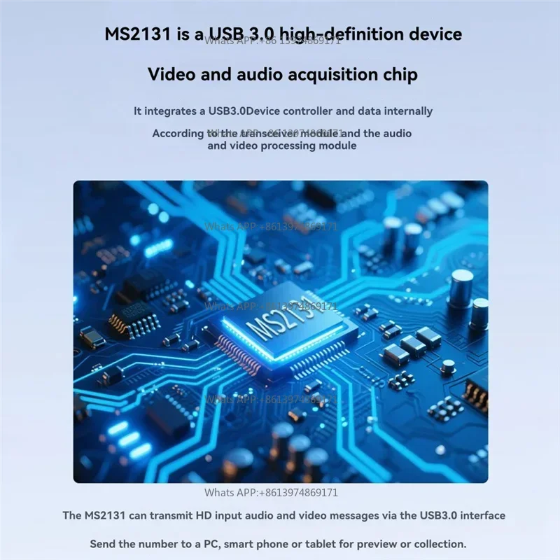 ABSQ-MS2131 HD Video Capture Module With 4K Loopout 3.5Mm Audio Interface- -Compatible USB 3.0 Capture Card For Live Streami