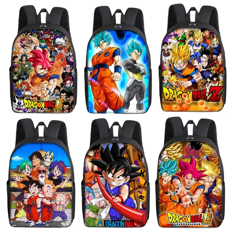 Mochila rellenada de Dragones Ball, mochilas de dibujos animados de Anime de Goku para niño y niña, Mochila de gran capacidad para volver a la escuela, bolso Super Saiyan, regalo