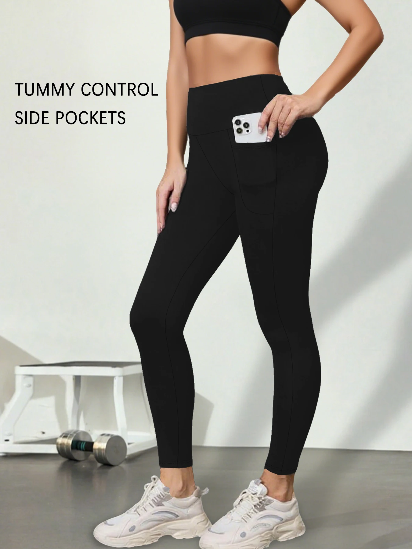 Women's Super Soft Leggings with Pockets, High Waisted Tummy Control for Yoga Workout and Casual Lounge Wear Comfort