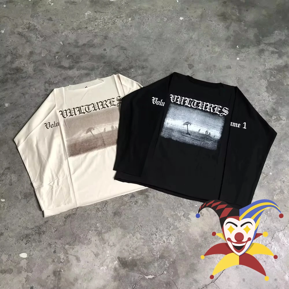 Ye Donda Gieren Yzy Kanye Lange Mouwen T-Shirt Van Hoge Kwaliteit Geprint Casual Losse Oversized Tops T-Shirt