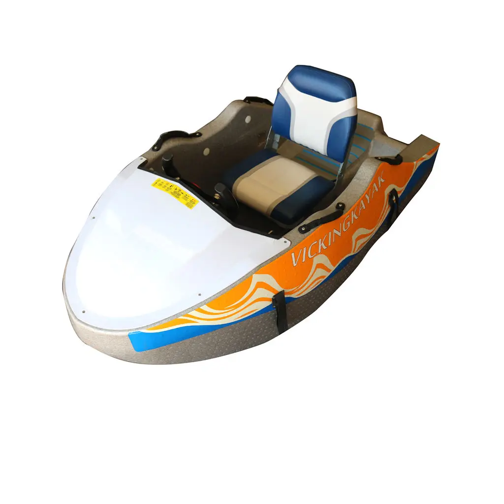 Barca a reazione elettrica - Mini barca da corsa EPP a 2 tempi per sport acquatici, auto a reazione oceanica ad alta velocità, stile surf e kart