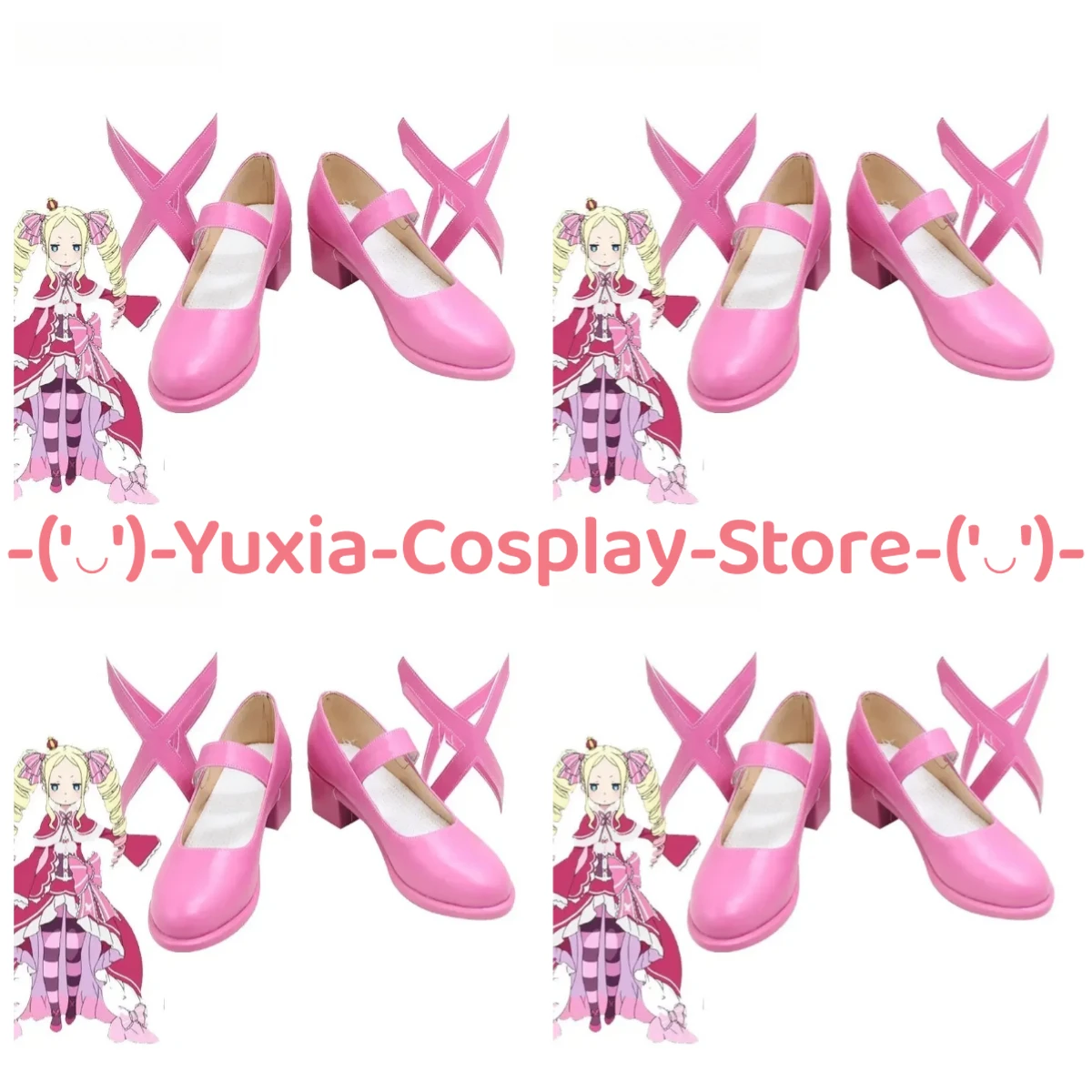 

Юксиакосплей! Re: Zero Beatrice, обувь для косплея, аниме, реквизит для игрового персонажа, ботинки из искусственной кожи, карнавальный костюм на Хэллоуин