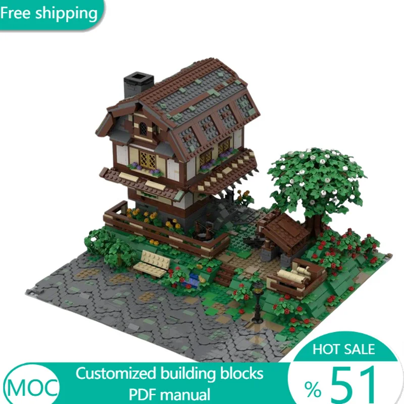 4052 PCS Star Battle Blacksmith's Workshop MOC Customize Modular Building Block Creative Design DIY Simple Boy Assembly Toy Gift