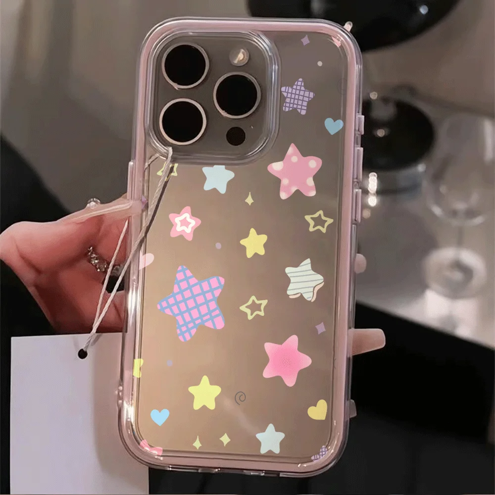 Transparent TPU Phone Case For Samsung Galaxy S26 S25 S23 S22 Ultra Plus A57 A55 A54 A37 A36 A35 A16 Soft Watercolor Stars Cover