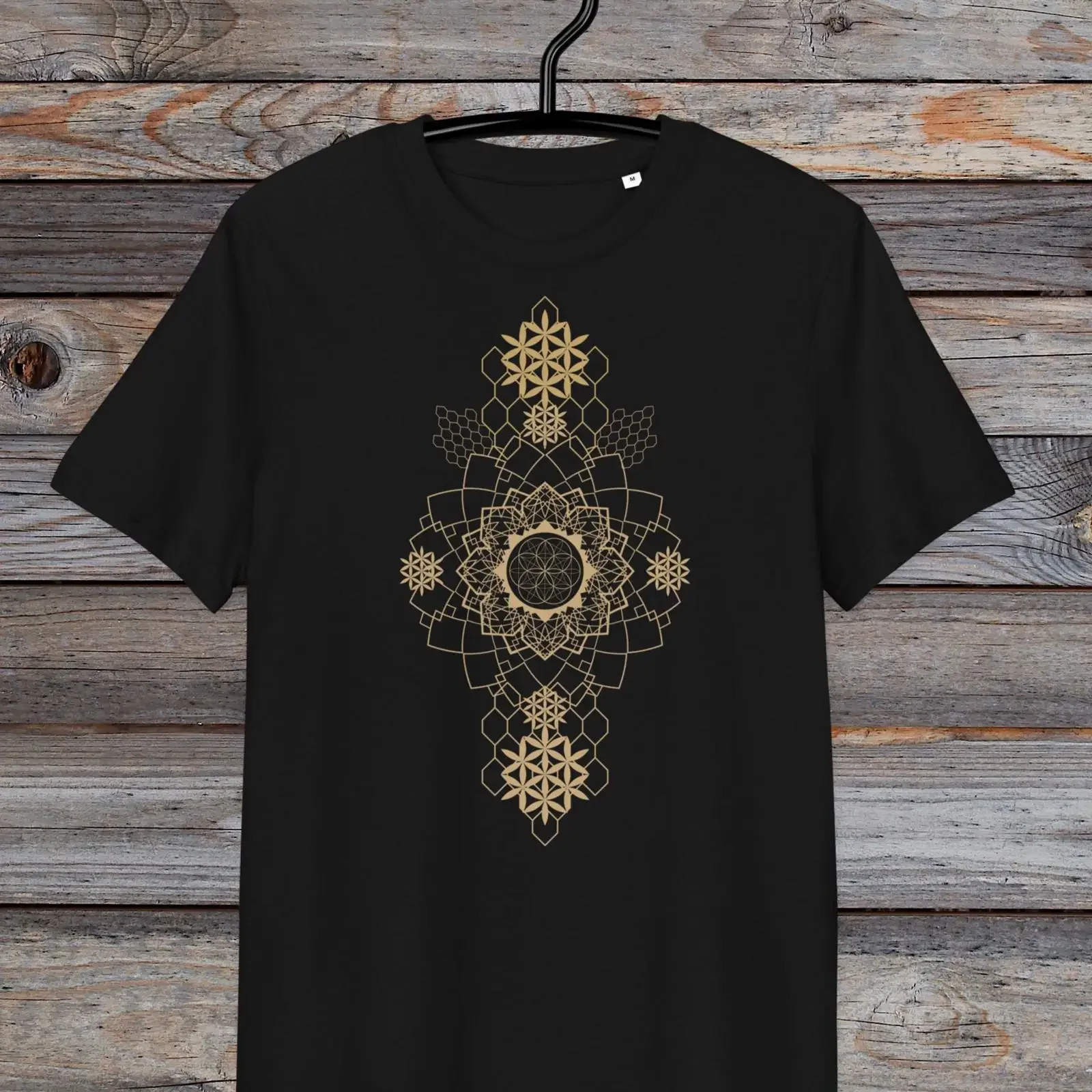 Sacred Geometry T Shirt Geometric Mandala Spiritual Clothing vintage Washed homme Slightly Stylish Comfortable Unisex