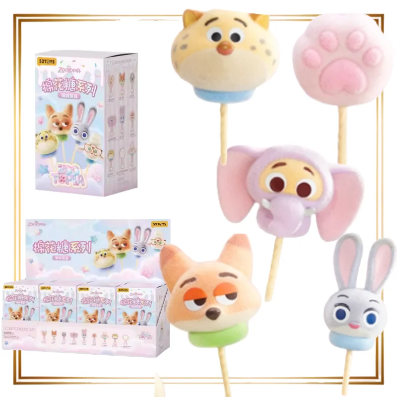 

52TOYS Zootopia Marshmallow Series слепая коробка флокированные фигурки настольные украшения куклы игрушки праздничные подарки аниме периферийные устройства