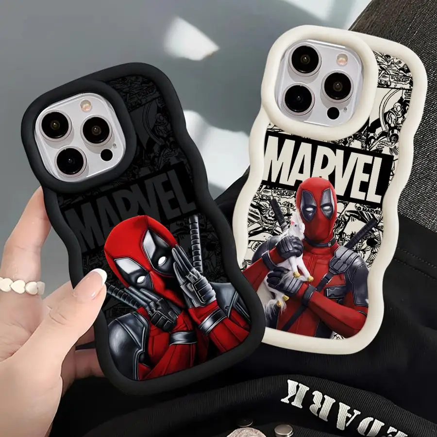 Marvel Deadpool Phone Case for Redmi Note 8 9Pro 9S 10 11 4G 10S 10Pro 10Lite 11 13Pro4G 5G 11 12 13ProPlus5G 12 13 4G 5G