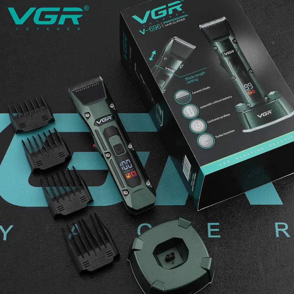 VGR Rechargeable Hair Trimmer For Men Beard Trimmer Men Hair Cutting Machine Barber Hair Cutter Professional Hair Clipper