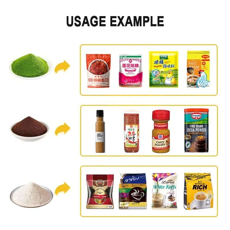 Semi-automatic auger packing pepper spice coffee powder filling machine