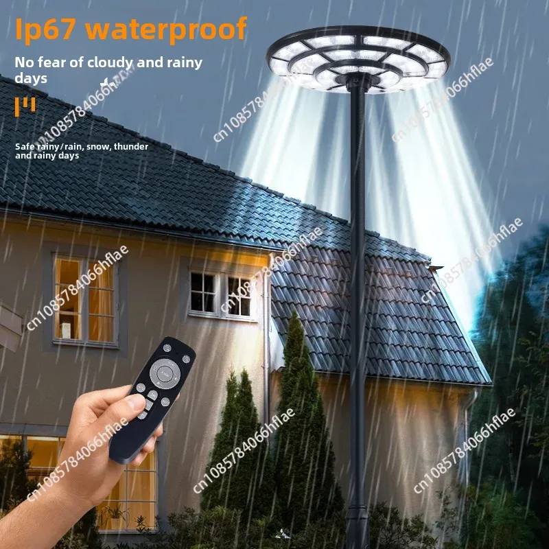 Solar garden light outdoor round induction outdoor solar street light solar villa lighting system SSS