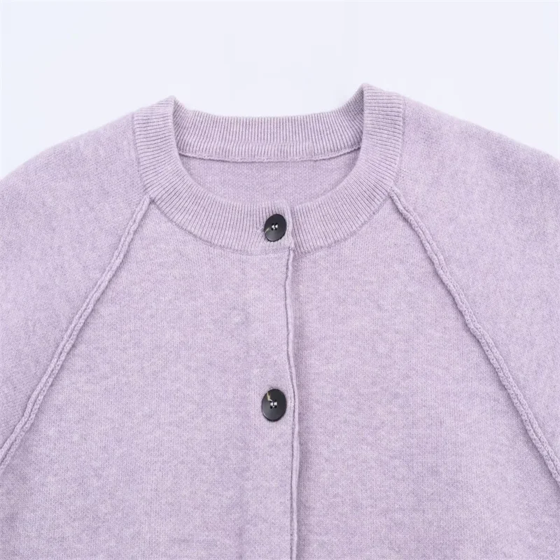 Chaqueta de punto recortada informal de calle para mujer Otoño/Invierno 2025, nueva colección, ropa de calle de moda