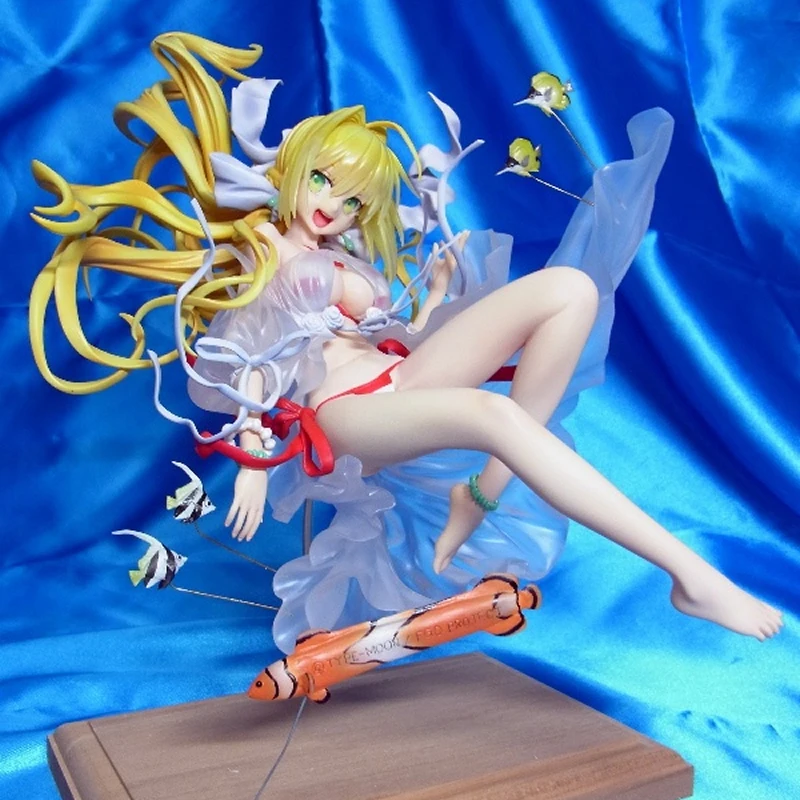 (In Stock) (W_3154) 1/8 Fate Nero Caster Swimsuit VerUnpainted Unassembled WF2019s Gk Figure Garage Kit  White Resin Model Kit