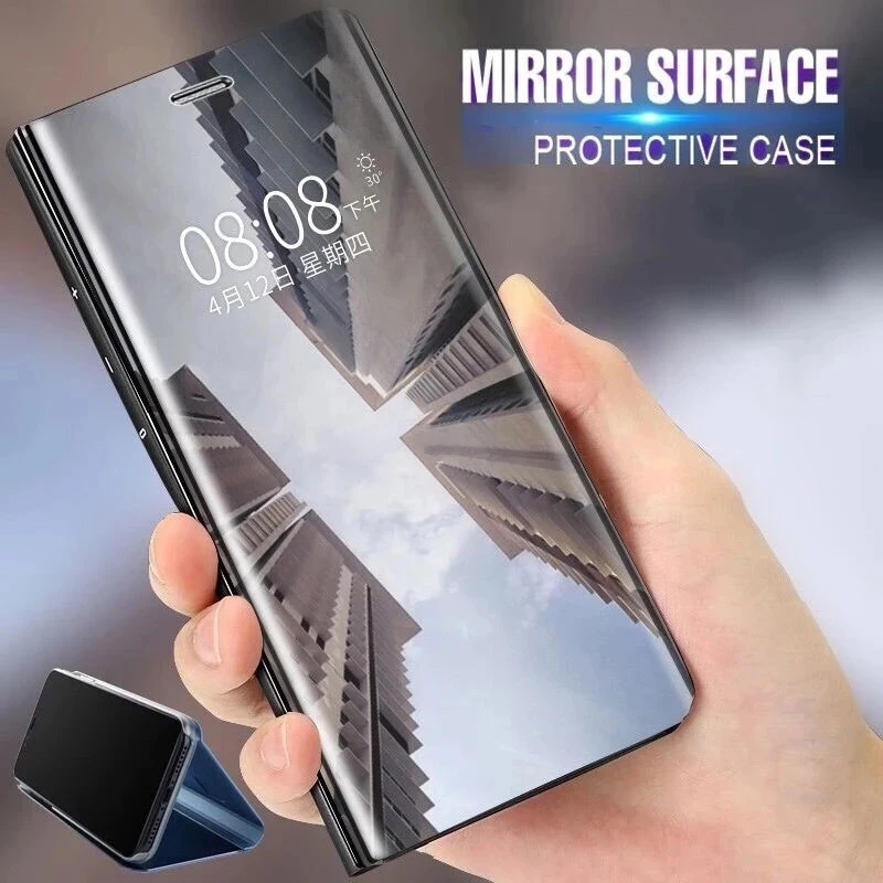 Smart Mirror Flip Case For Samsung Galaxy A51 A71 A32 A52 A72 A17 A22 4G 5G A03S A21s A20s A42 S21 FE A31 A41 Note 10 20 Cover