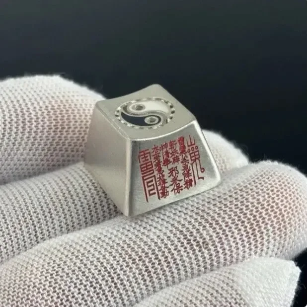 

Колпачок для клавиатуры Bagua Mountain Ghost в китайском стиле в стиле ретро — красный киноварь для механической клавиатуры | Декоративная шапка-клавиатура