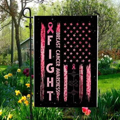 Fight Breast Cancer Awareness Outdoor Breast Cancer Awareness Flag Graden Flag XXH LLP LLX uui