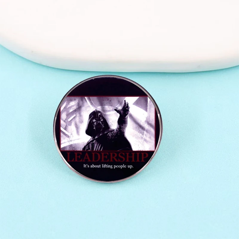 Horror Movie Star Wars Villain Funny Humor Meme Metal Badge Men Backpack Pin Brooch Clothing Accessories
