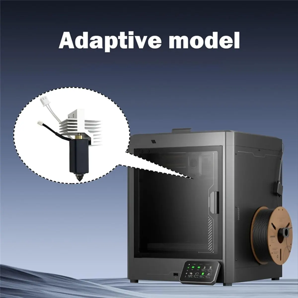 

Обновленный керамический Hotend для Centauri Carbon Hotend, печатающая головка, экструдер Hot End, сопло 0,4 мм, детали 3D-принтера
