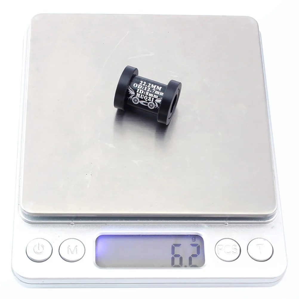 

Rear Shock Bushing For Mountain Bike 12.7Mm Outer 8Mm Inner Diameter 22.2*12.7*8Mm Black Aluminum Alloy Bike Rear Sleeve