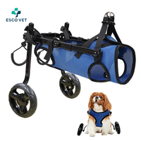 OEM Adjustable 2 Wheels Chair for Handicapped Pet Back Legs Mobility Pet Dog wheel chair