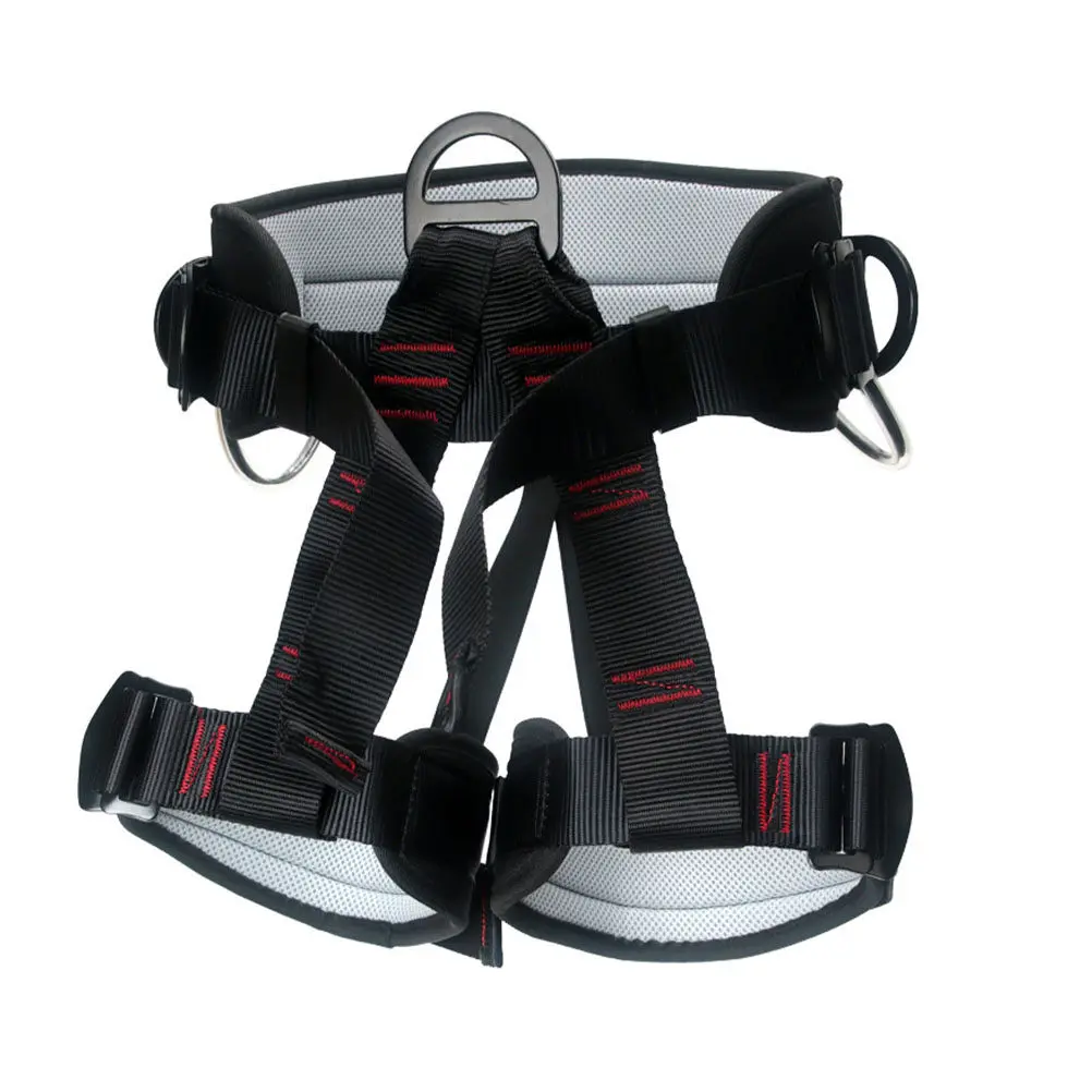 1pcs-safety-belt-half-body-climbing-harness-mountaineering-rappelling-downhill-waist-leg-protector-outdoor