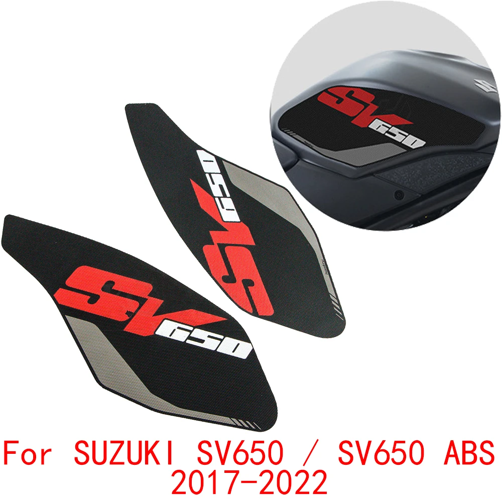 

SV650 2022 Motorcycle Side Tank Pad Protection Knee Grip Anti-slip Sticker For SUZUKI SV650 ABS SV 650 SV-650 2021 2020-2017