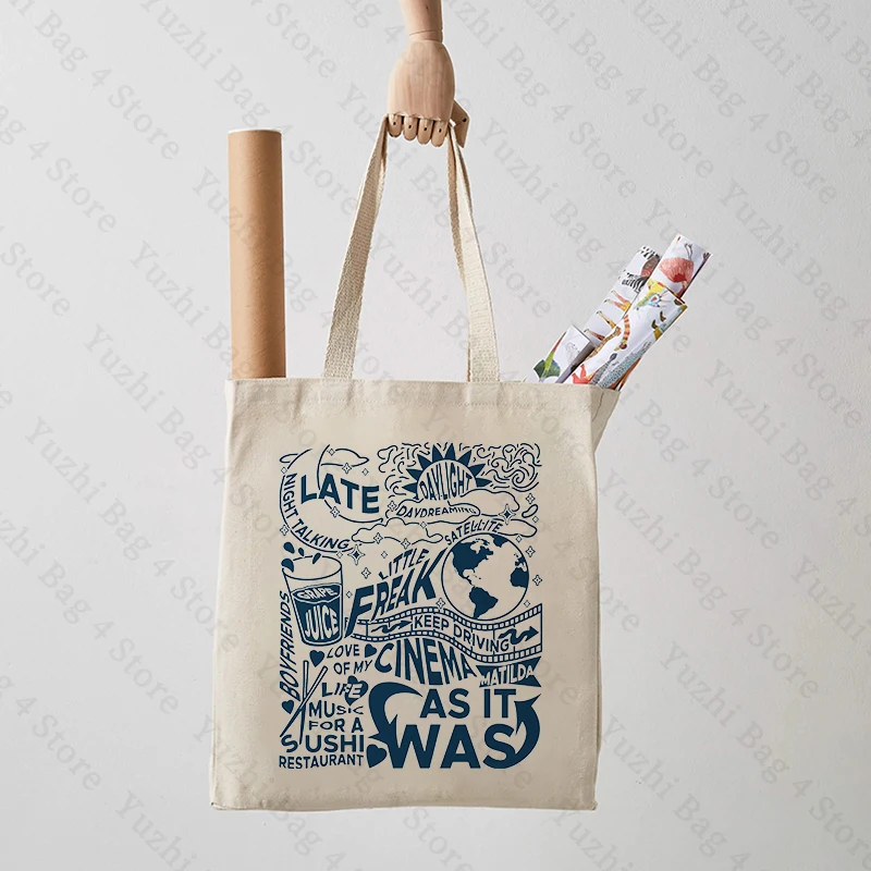 Borsa a tracolla in stile Navy Tote estetico HS ispirato Merch Harry House borsa a tracolla di grande capacità regalo per i fan di Harry