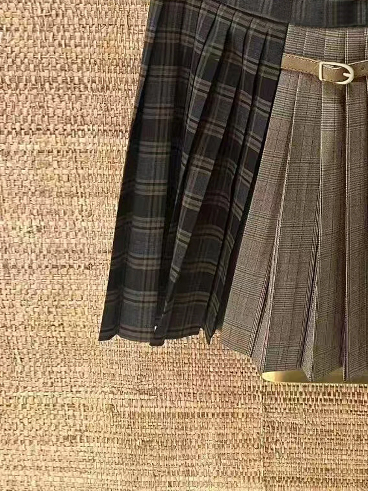 Spódnica z wysokim stanem, plisowana, jesienno-zimowa, w stylu uniwersyteckim, z nadrukiem, dopasowana do ciała, prosta spódnica do pracy.