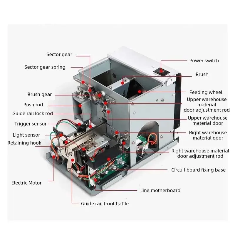 110V 220V Fully Automatic Screw Arrangement Machine M1-M5 1-5mm Screw Feeder Tool Screw Arrangement Handheld Feeder