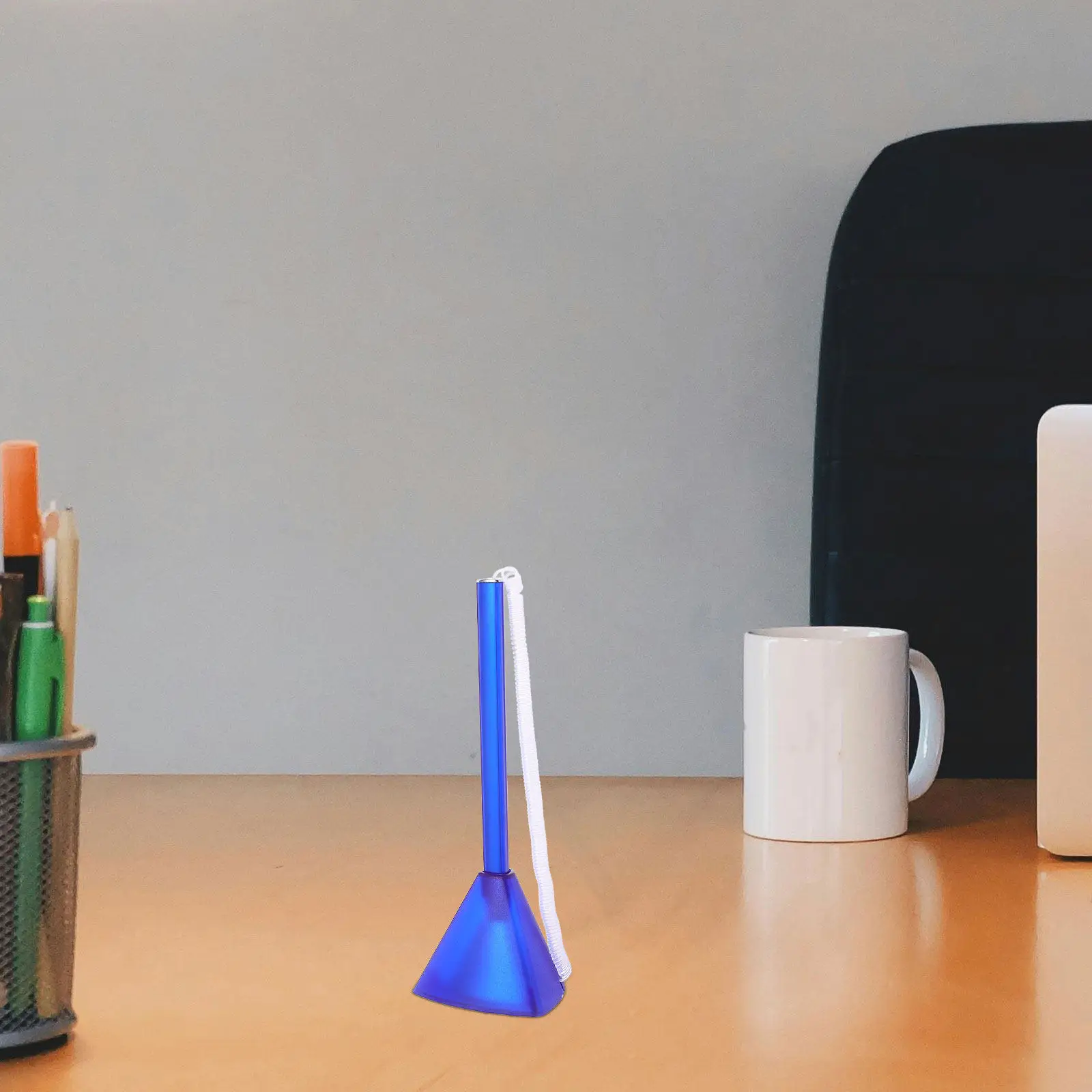 

Надежная синяя шариковая ручка с пружинной цепочкой и клейкой основой для офисного стола, стойки, подписания документов, канцелярских принадлежностей