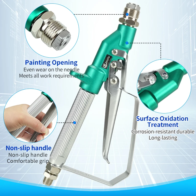 1. Airless Paint Spray Gun Kit with 211 313 519 Nozzle Tips 360° Rotary Joint Nozzle Holder High Pressure Sprayer Parts