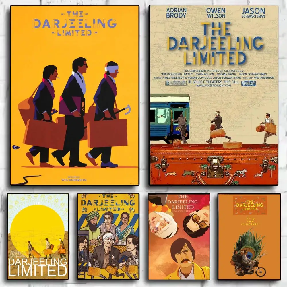 Classic Indie Movie T-The Darjeeling Limited Poster Wall Art Print Poster for Bedroom Living Room Home Decor Gift Artwork
