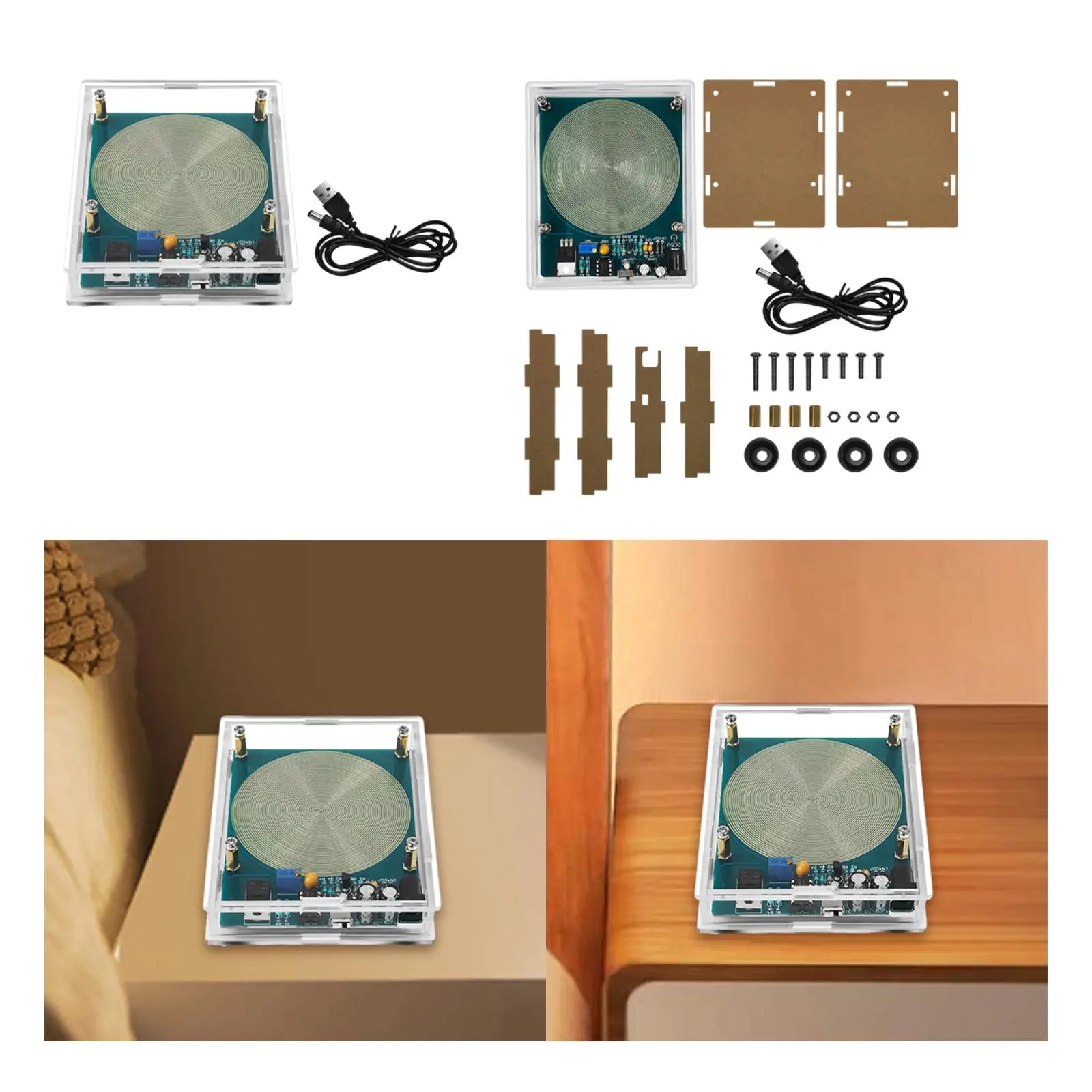 Portable Schumann Generator 7.83HZ Precision Rechargeable Audio Pulse Device for Office Bedroom Home Use