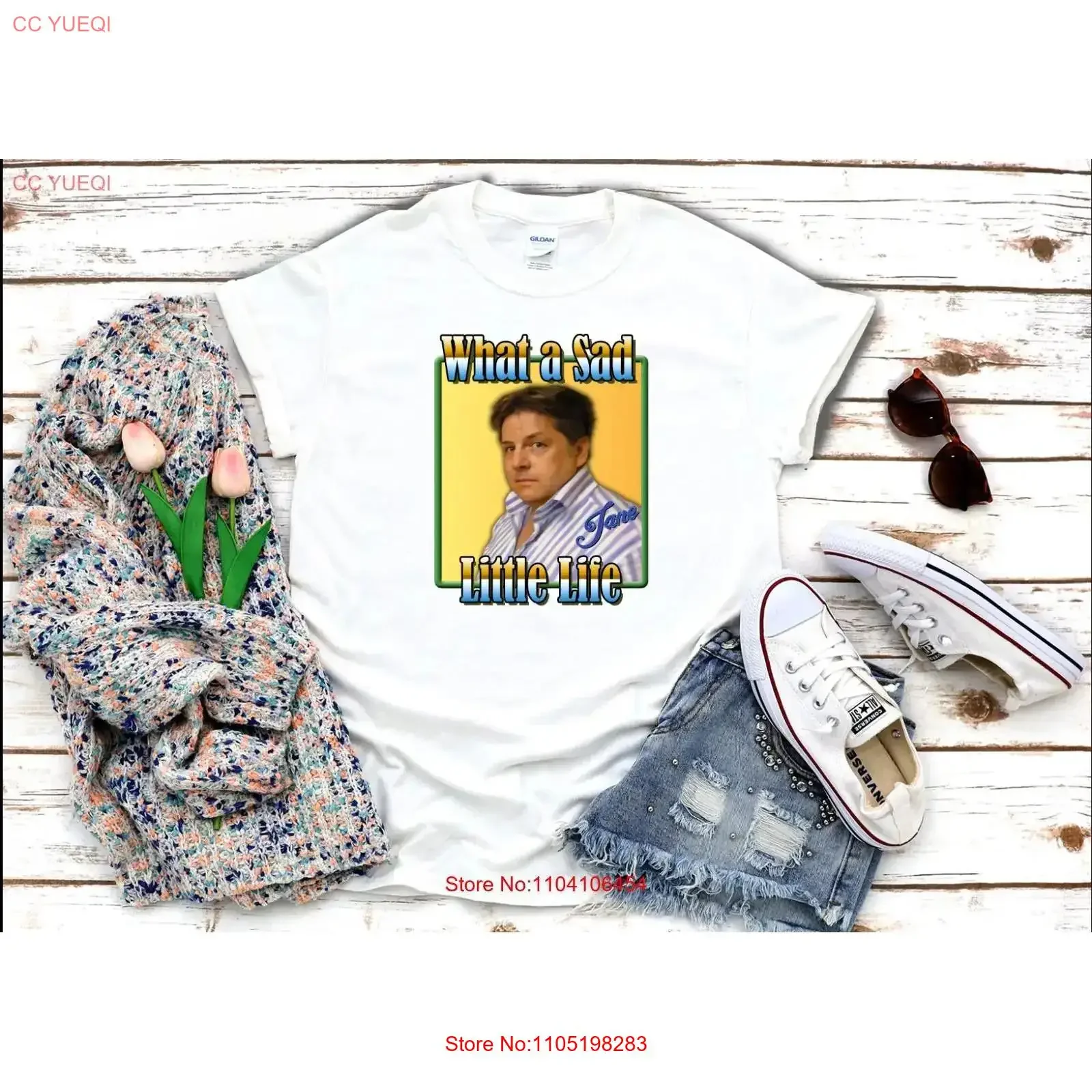 

Какая маленькая жизнь Джейн 3 4, белая, черная женская футболка G606, винтажная стираная удобная дизайнерская одежда с графикой унисекс