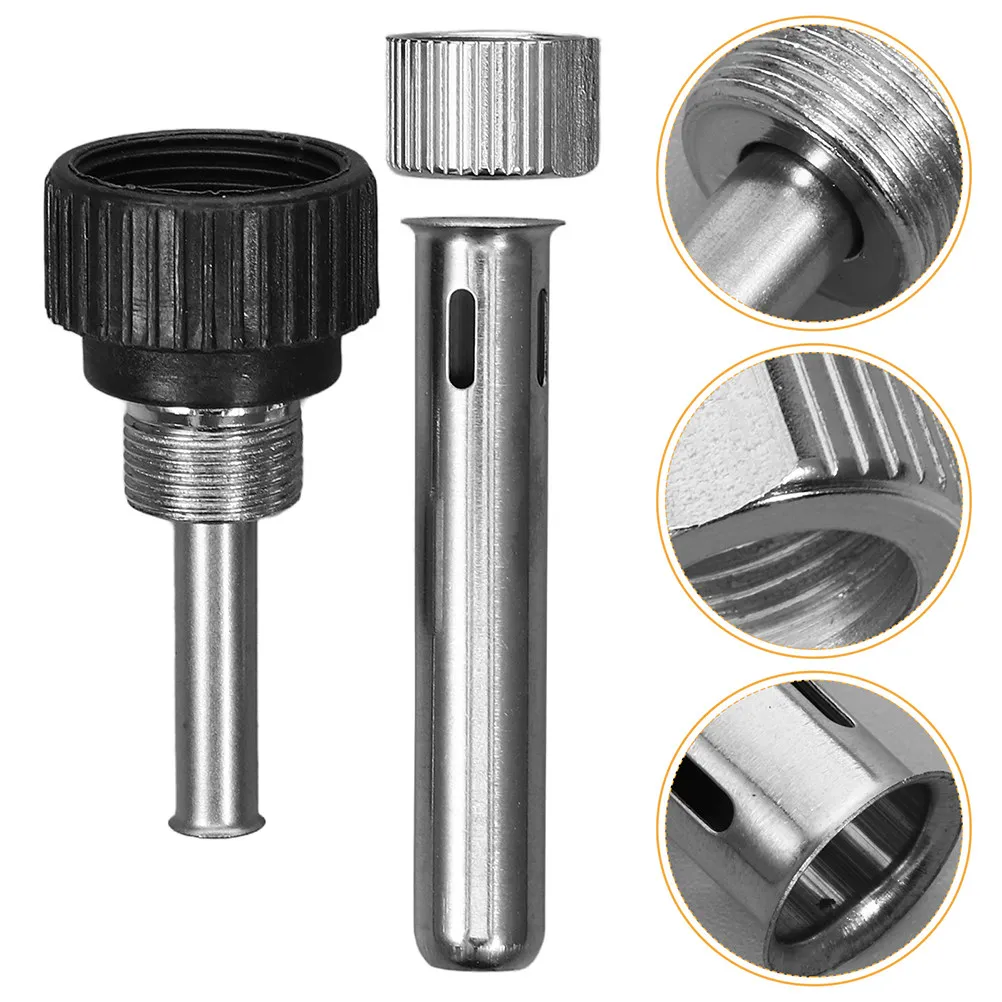 

6Pcs Soldering Iron Handle Sleeves Stainless Steel Replacement Parts for Precision Soldering Electronics Jewelry Repair Tools